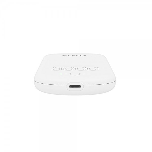 Celly Magnetisk Powerbank 5000 mAh 10W MagSafe Vit