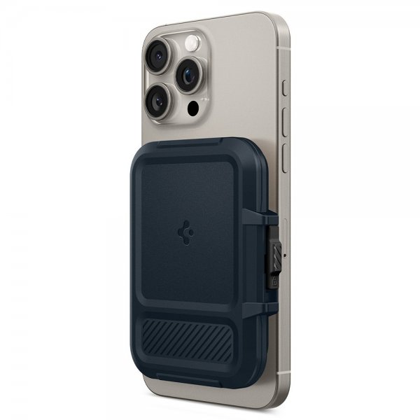 Spigen MagSafe Korthållare Lock Fit MagFit Metal Slate