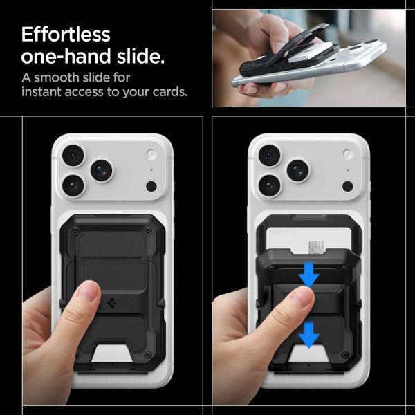 Spigen MagSafe Korthållare Tough Armor Pro MagFit Svart