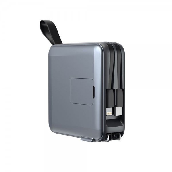 Mobile Origin MagSafe-powerbank/Reseladdare Inbyggda kablar/Apple Watch-laddning Grå