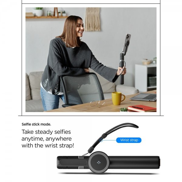 Spigen MagSafe Tripod Selfie Stick Mag Fit Svart