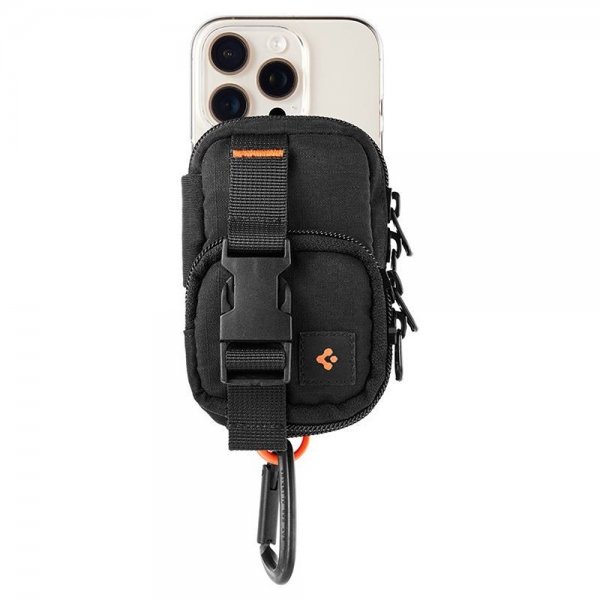 Spigen MagSafe Väska Portable Organizer Pouch Snap Zip MagFit Svart