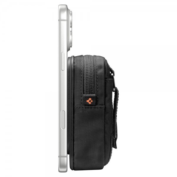 Spigen MagSafe Väska Portable Organizer Pouch Tintap Zip MagFit Svart