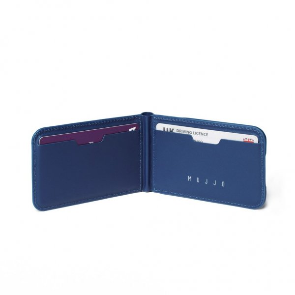 Mujjo Korthållare MagSafe Wallet Stand Monaco Blue