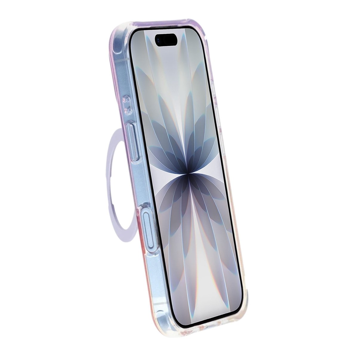 iPhone 17 Skal Marmorerat MagSafe-stativ Lila