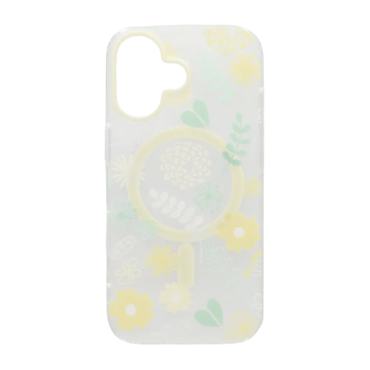 iPhone 17 Skal Floral Matte MagSafe Gul