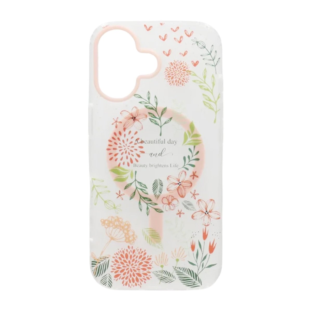 iPhone 17 Skal Floral Matte MagSafe Orange