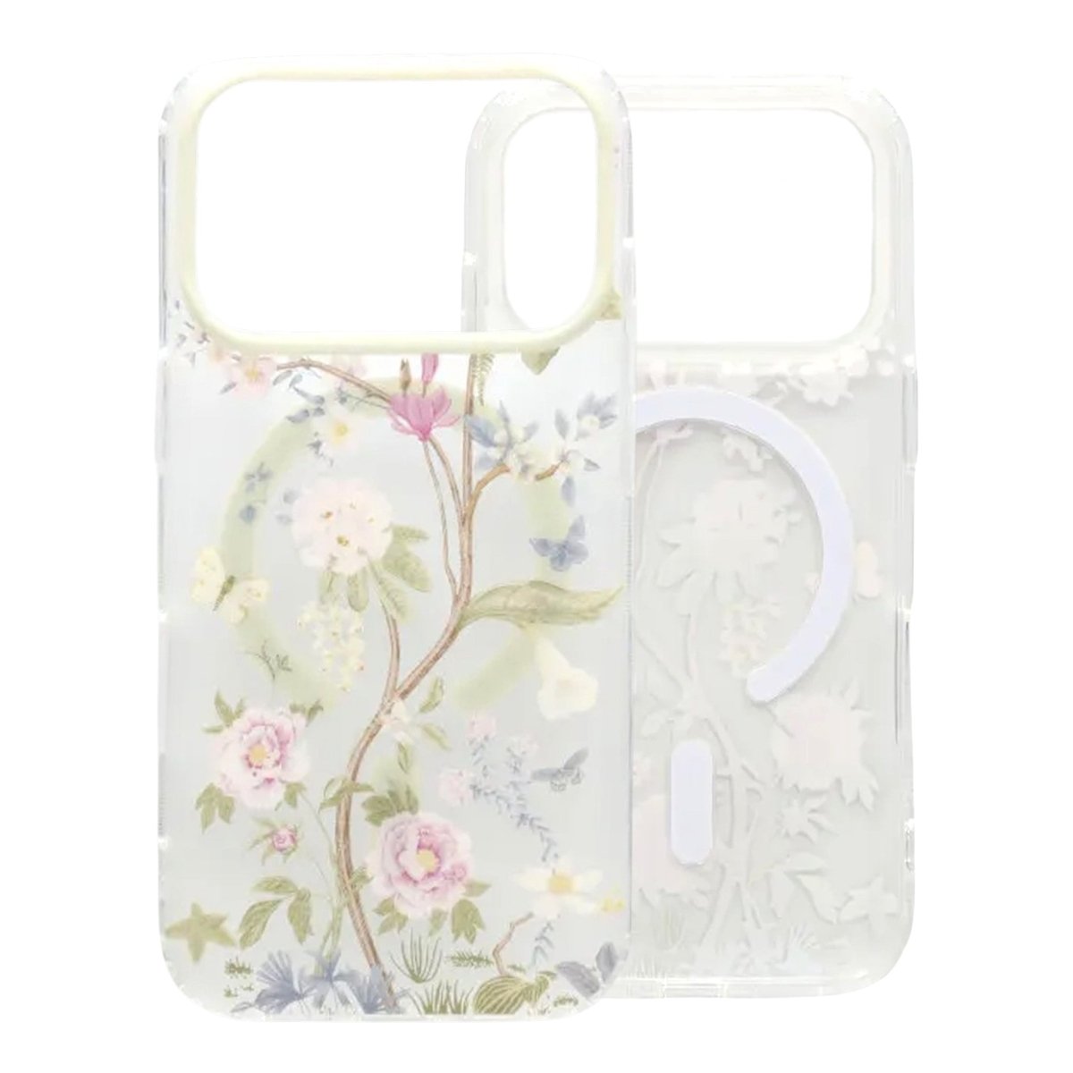 iPhone 17 Pro Skal Floral Matte MagSafe Beige