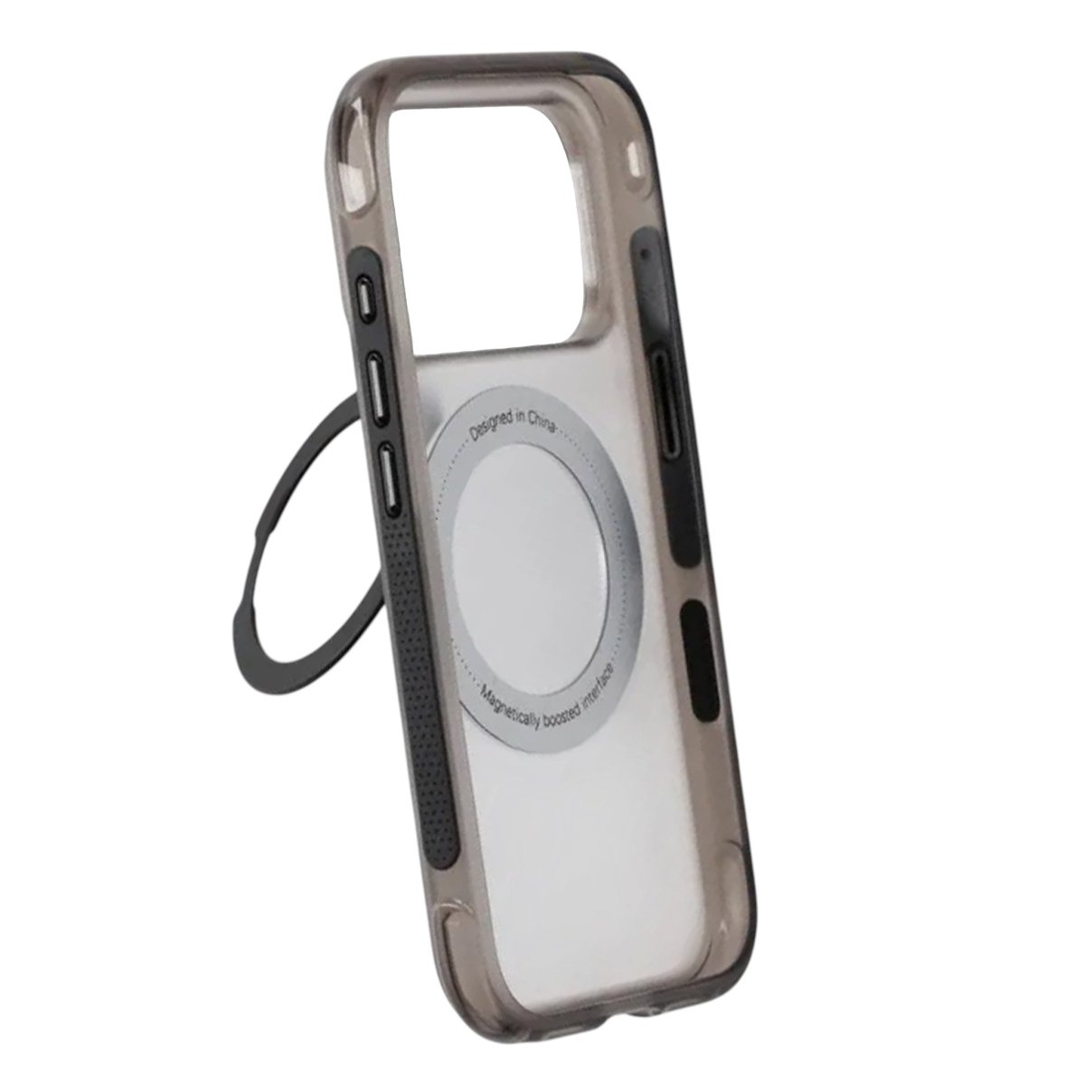 iPhone 17 Pro Max/iPhone 18 Pro Max Skal Matt Ringstativ MagSafe Svart