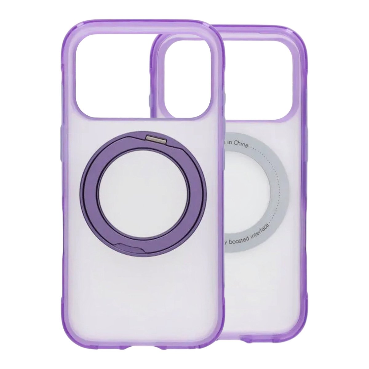 iPhone 17 Pro/iPhone 18 Pro Skal Matt Ringstativ MagSafe Lila