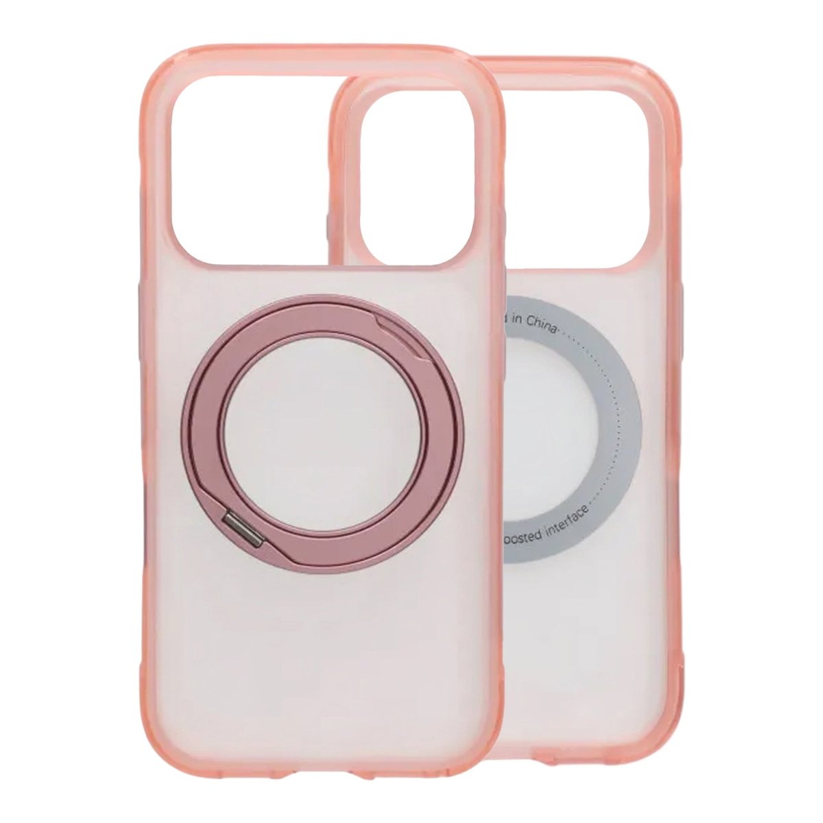iPhone 17 Pro/iPhone 18 Pro Skal Matt Ringstativ MagSafe Rosa