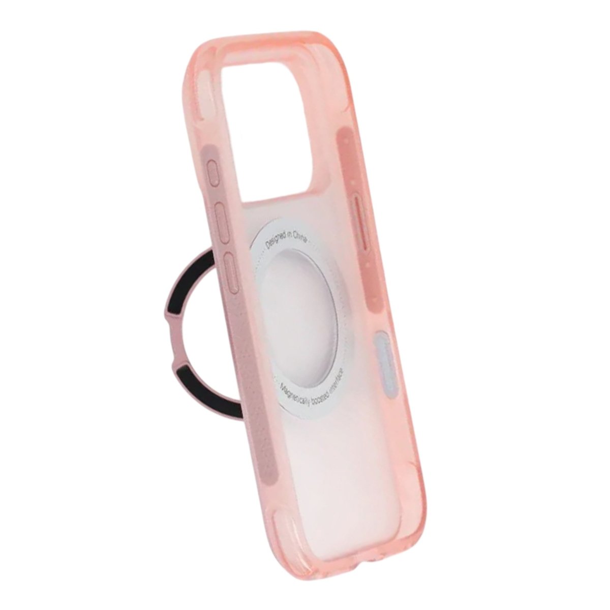 iPhone 17 Pro/iPhone 18 Pro Skal Matt Ringstativ MagSafe Rosa
