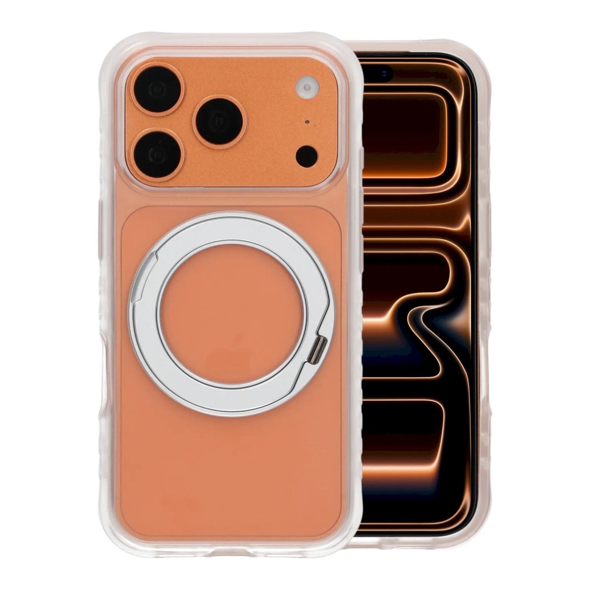 iPhone 17 Pro Max/iPhone 18 Pro Max Skal Ringstativ MagSafe Vit