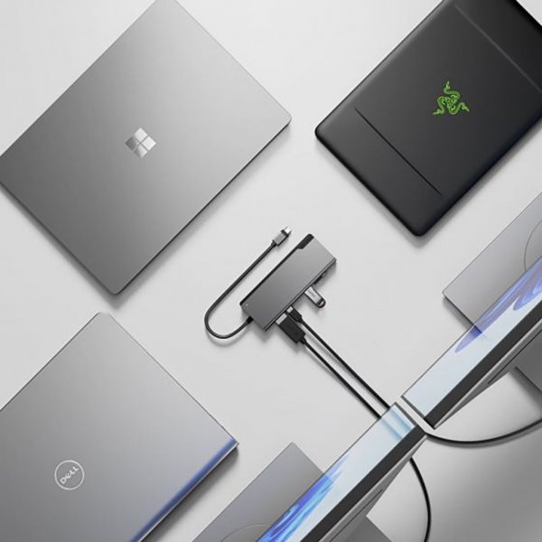 ALOGIC Ultra USB-C Dock PLUS V2 Minneskortläsare Grå