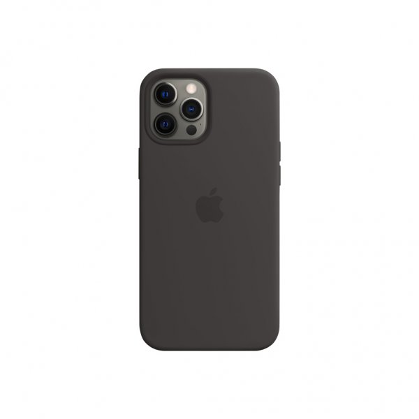 Apple Original iPhone 12 Pro Max Skal Silicone Case MagSafe Svart