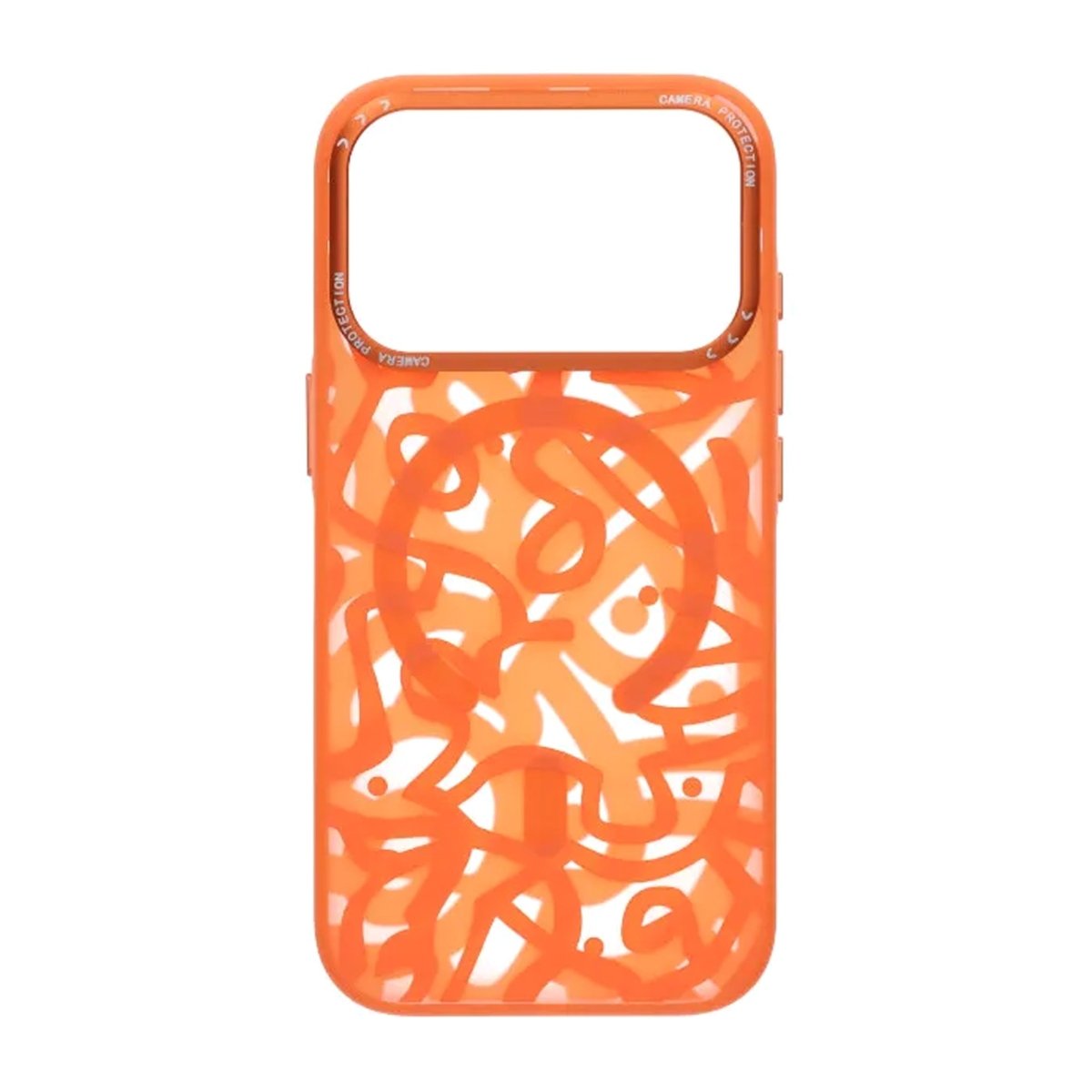 iPhone 17 Pro Skal Graffiti MagSafe Orange