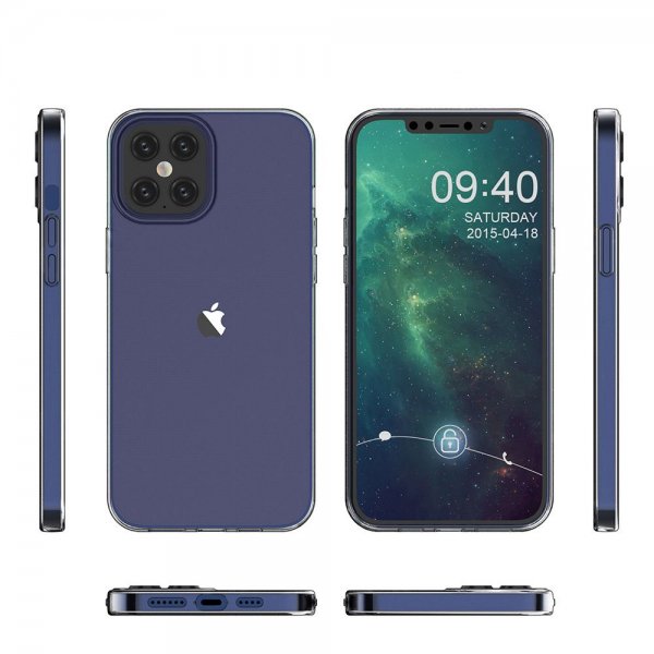 iPhone 12/iPhone 12 Pro Skal Stöttålig TPU Transparent