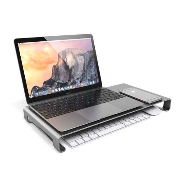 Satechi Aluminum Slim Monitor Stand Grå