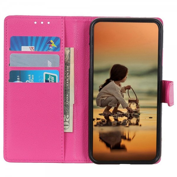 Motorola Edge 30 Fodral Kortfack Magenta