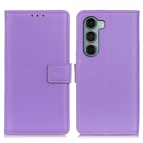 Motorola Moto G200 Fodral Lädertextur Lila