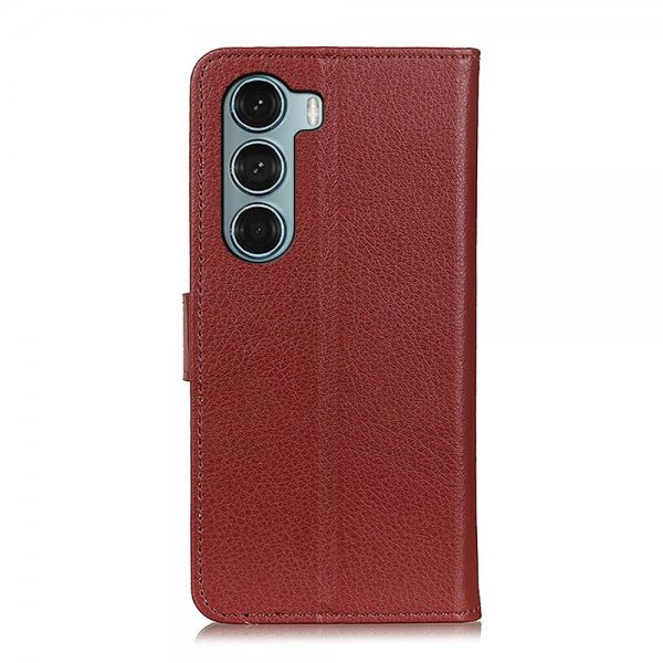 Motorola Moto G200 Fodral Litchi Brun