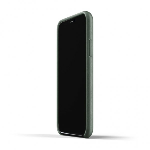 Mujjo iPhone 11 Pro Skal Full Leather Case Slate Green