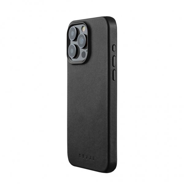Mujjo iPhone 15 Pro Max Skal Full Leather Case MagSafe Svart