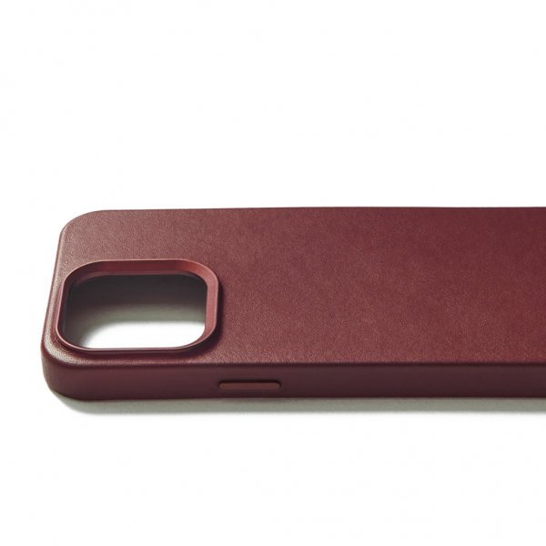 Mujjo iPhone 15 Pro Max Skal Full Leather Case MagSafe Burgundy