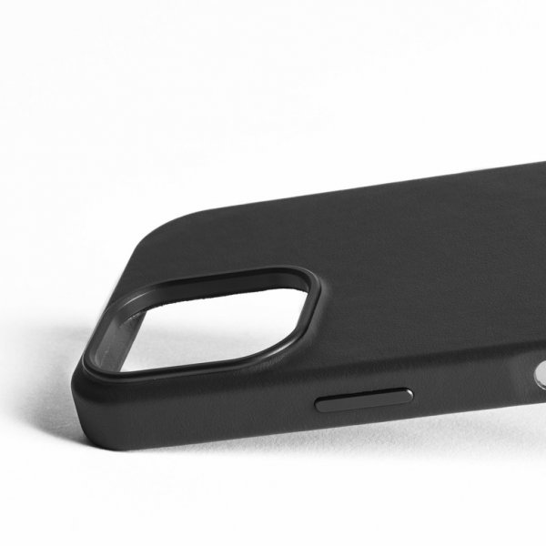 Mujjo iPhone 16 Skal Full Leather Case Svart