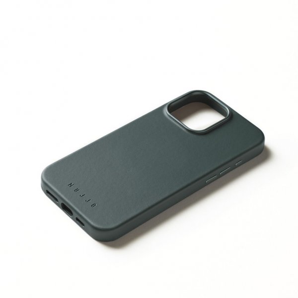 Mujjo iPhone 16 Pro Max Skal Full Leather Case Livid Green