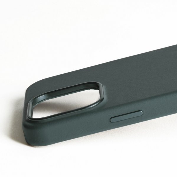 Mujjo iPhone 16 Pro Max Skal Full Leather Case Livid Green