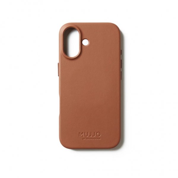 Mujjo iPhone 17 Skal Full Leather Case MagSafe Tan