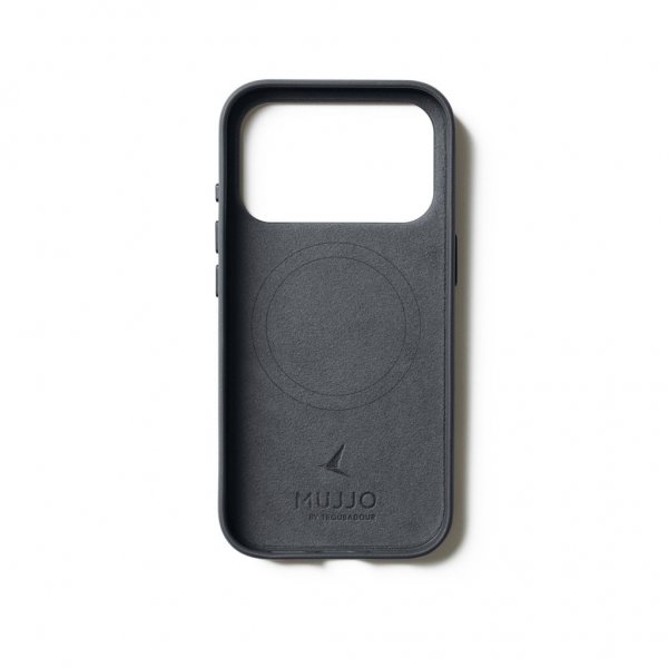 Mujjo iPhone 17 Pro Skal Full Leather Case MagSafe Basalt