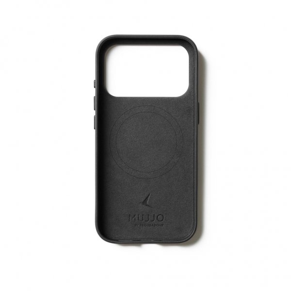 Mujjo iPhone 17 Pro Skal Full Leather Wallet Case MagSafe Svart