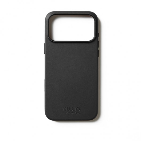 Mujjo iPhone 17 Pro Max Skal Full Leather Case MagSafe Svart