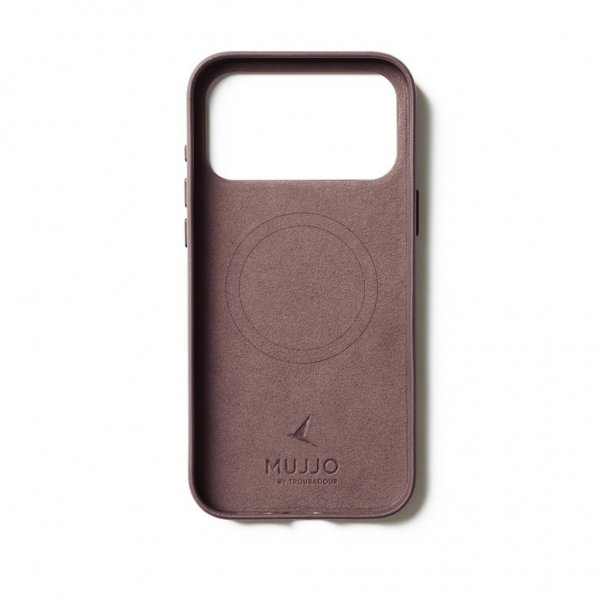 Mujjo iPhone 17 Pro Max Skal Full Leather Case MagSafe Bronze Red