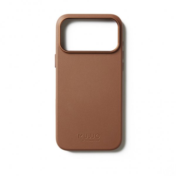 Mujjo iPhone 17 Pro Max Skal Full Leather Case MagSafe Tan