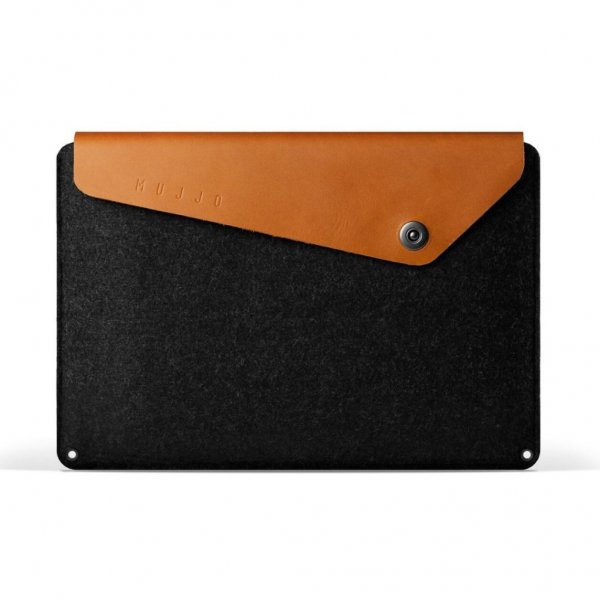 Mujjo MacBook Sleeve 16" Brun Svart
