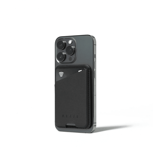 Mujjo Korthållare Full Leather Magnetic Wallet Svart