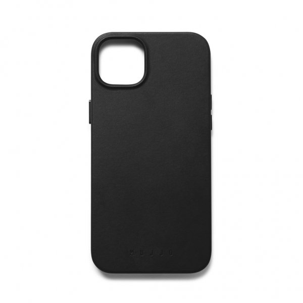 Mujjo iPhone 14 Skal Full Leather Case MagSafe Svart