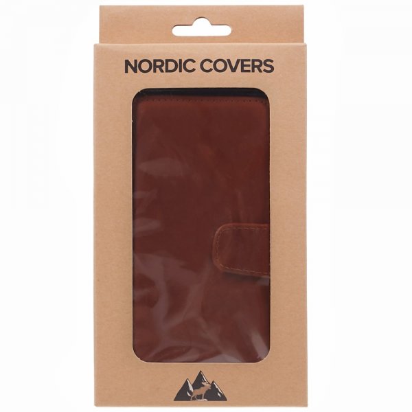 Nordic Covers iPhone 12/iPhone 12 Pro Fodral Essential Leather Maple Brown