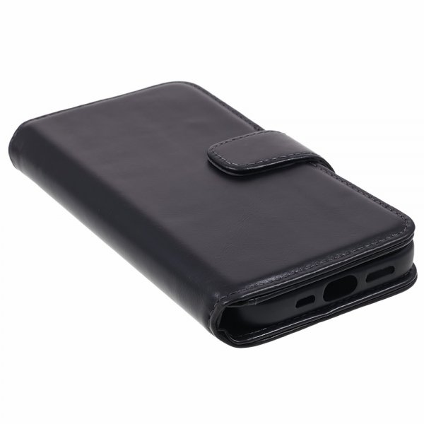 Nordic Covers iPhone 12 Mini Fodral Essential Leather Raven Black