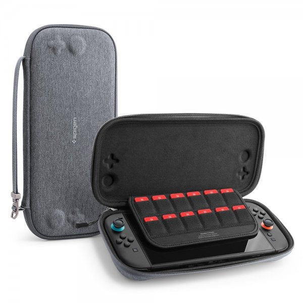 Spigen Nintendo Switch 2 Fodral Klasden Pouch 2 Charcoal Gray