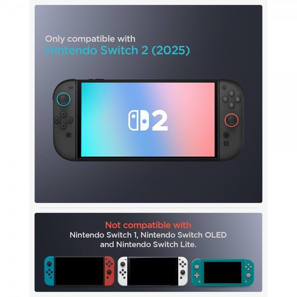 Spigen Nintendo Switch 2 Skal Nano Pop Black Sesame