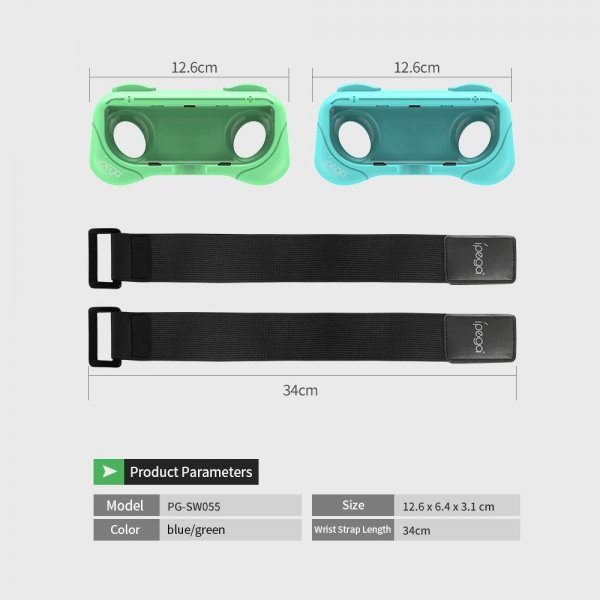 Ipega Nintendo Switch Joy-Con Hållare med Armband 2-pack