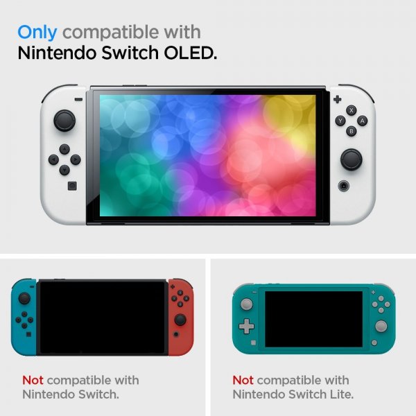 Spigen Nintendo Switch OLED Skal Rugged Armor Matte Black
