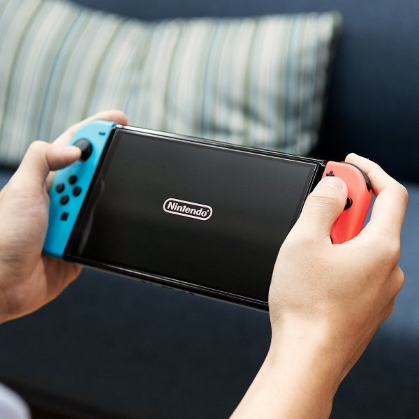 Spigen Nintendo Switch OLED Skärmskydd GLAS.tR EZ Fit 2-pack