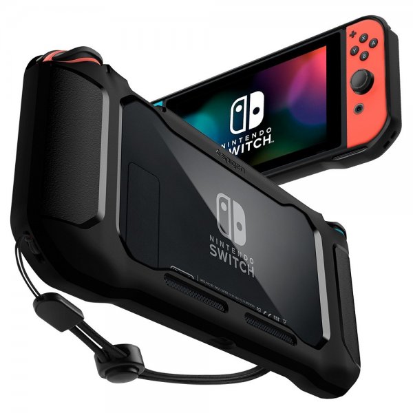 Spigen Nintendo Switch Skal Rugged Armor Matte Black