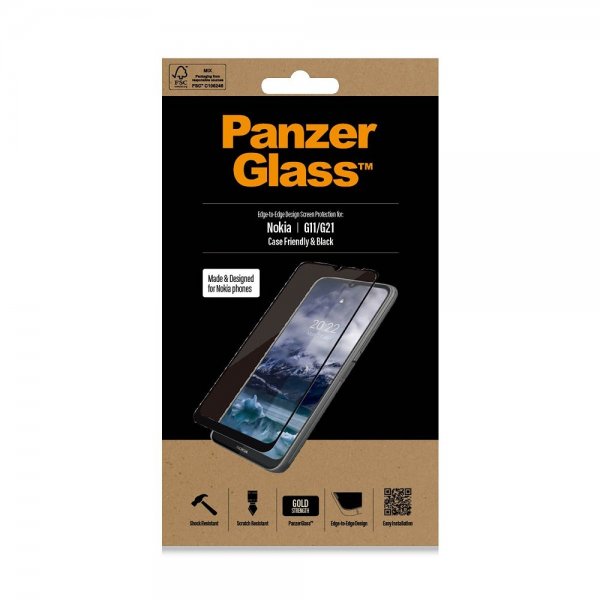 PanzerGlass Nokia G11/G21 Skärmskydd Edge-to-Edge Case Friendly