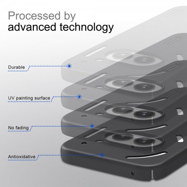 Nillkin Nothing Phone (2a) Skal Super Frosted Shield Svart